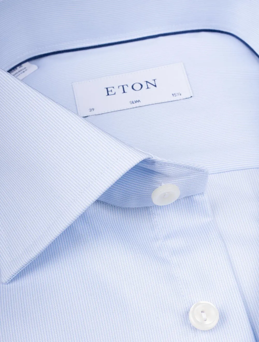 Slim Hairstripe Shirt Blue