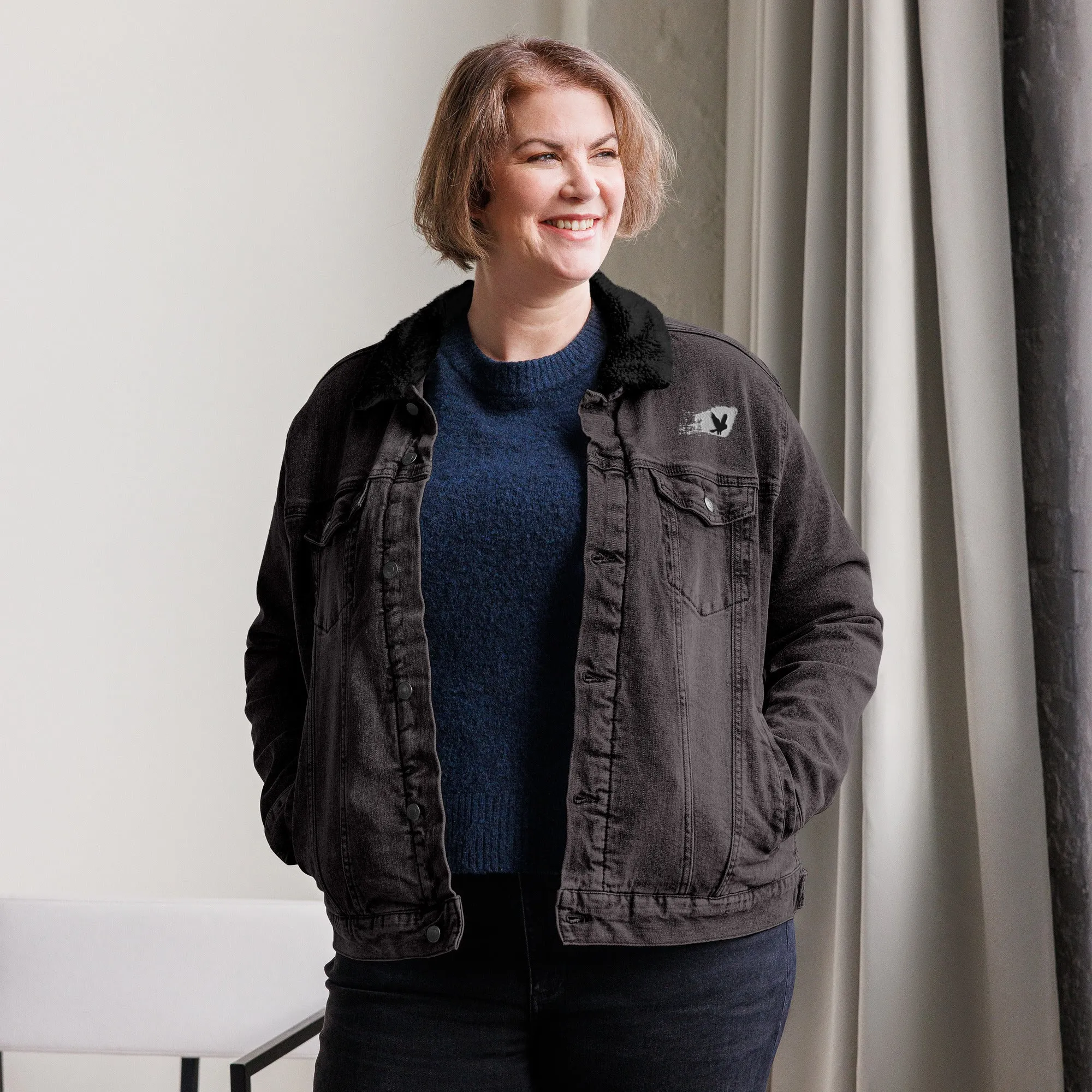 SOAR Unisex Denim Sherpa Jacket