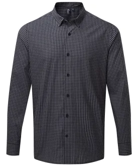 Steel/Black - Maxton check long sleeve shirt