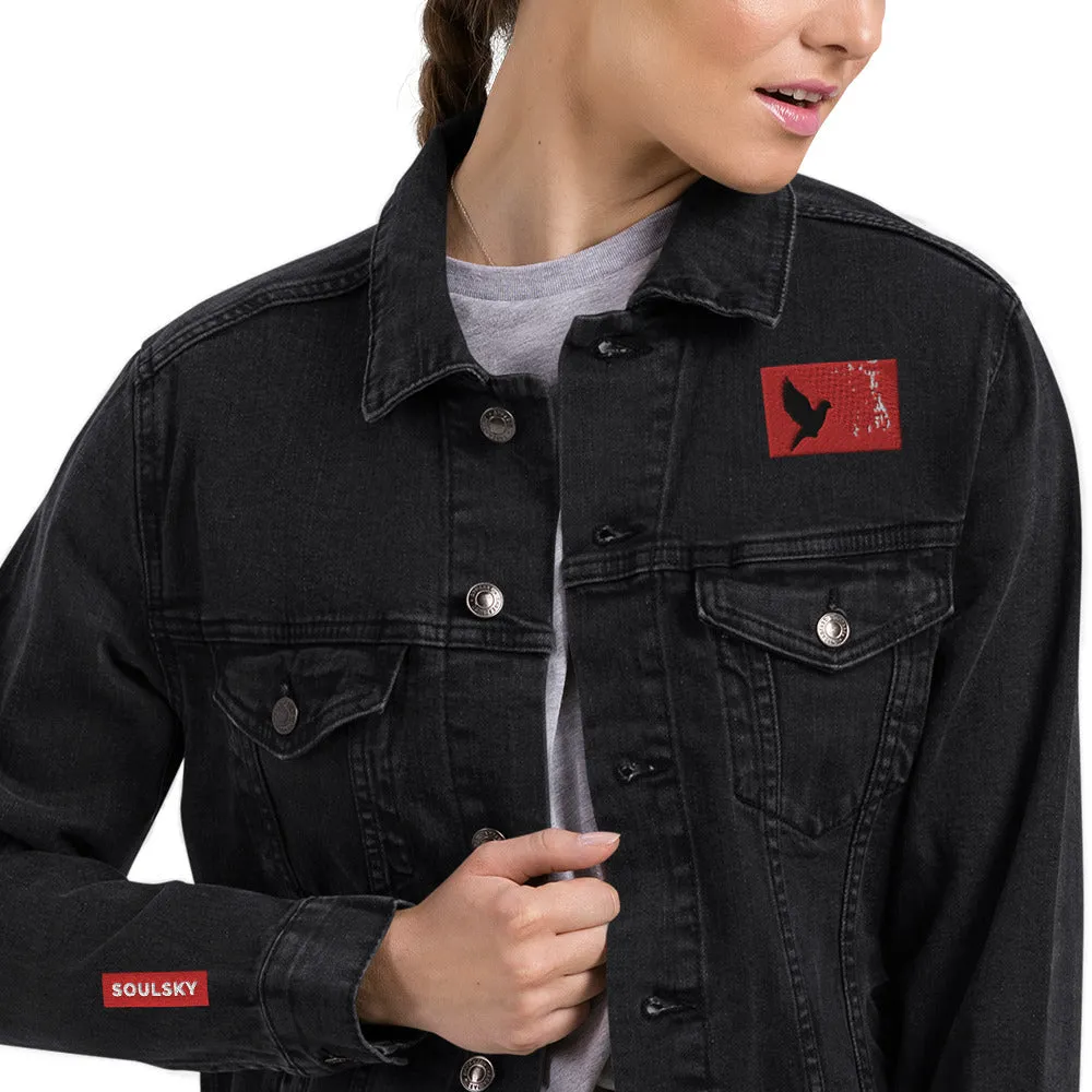 TAKE FLIGHT Unisex Denim Jacket