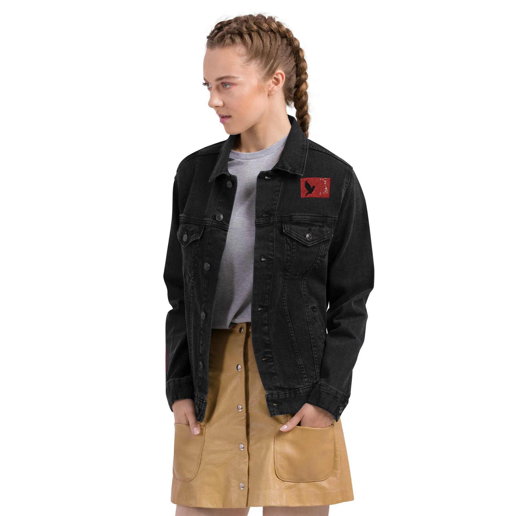 TAKE FLIGHT Unisex Denim Jacket