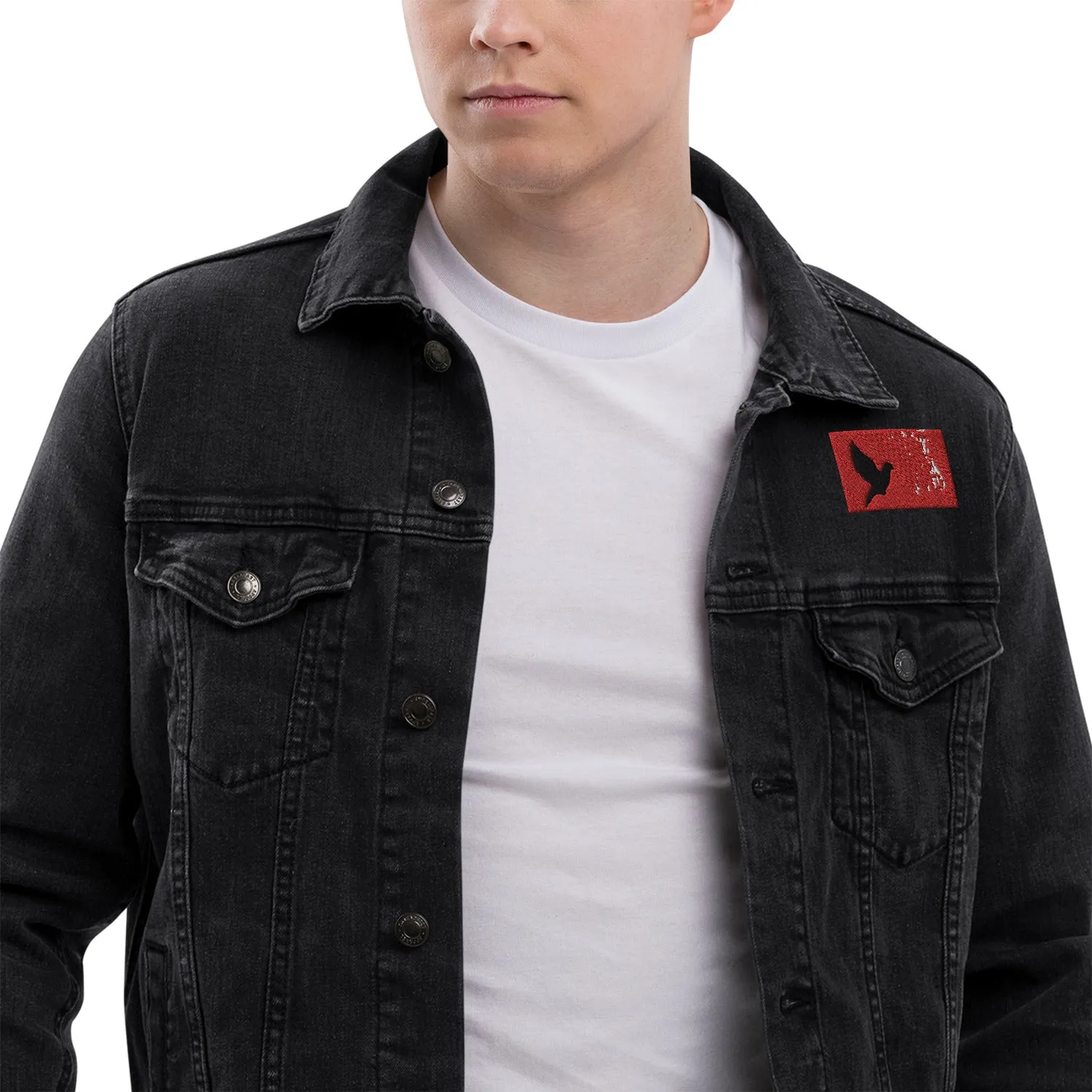 TAKE FLIGHT Unisex Denim Jacket