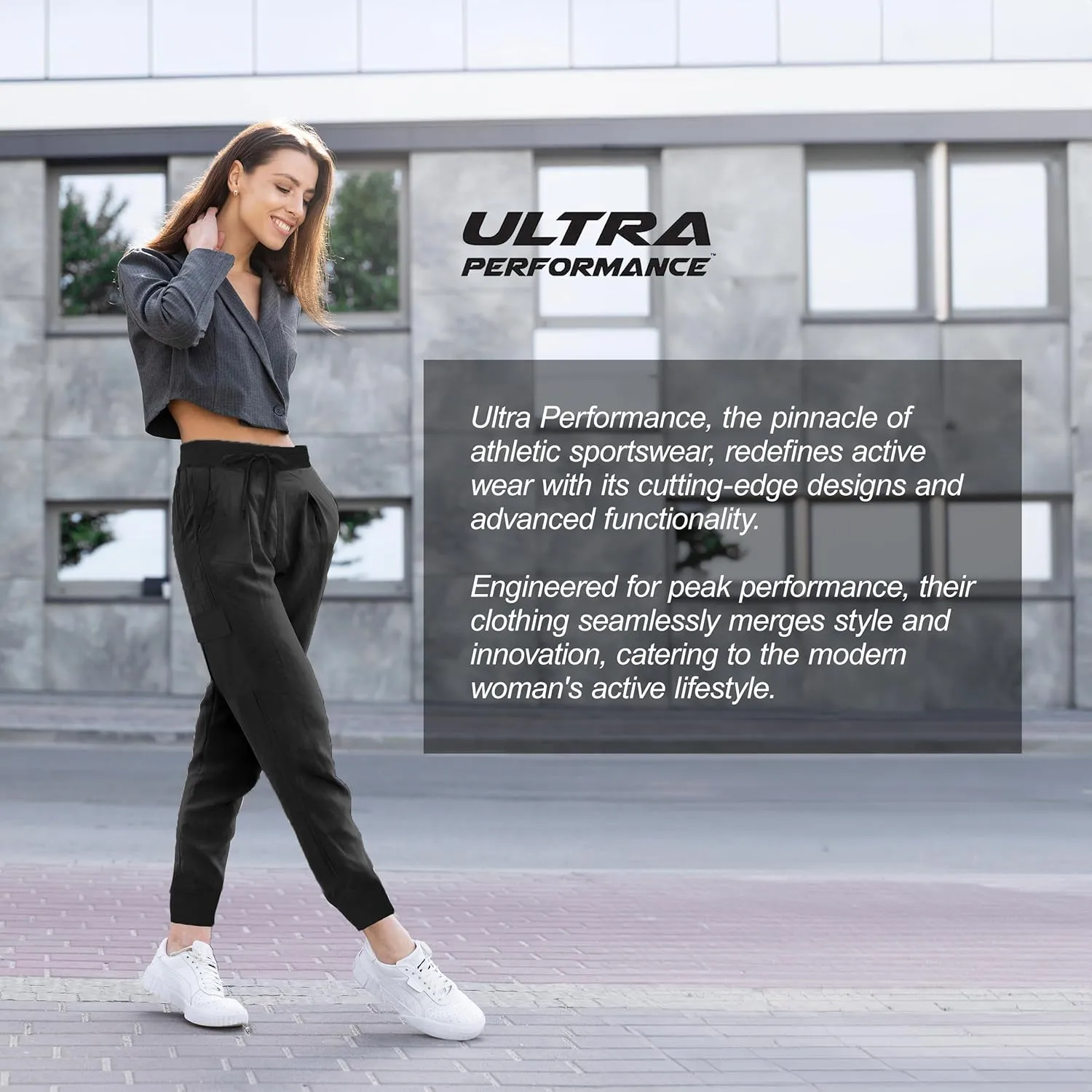 Ultra Performance Cargo Jogger Pants for Women 2 Pack Womens Hiking Pants Quick Dry Stretch Lightweight Cargo Joggers