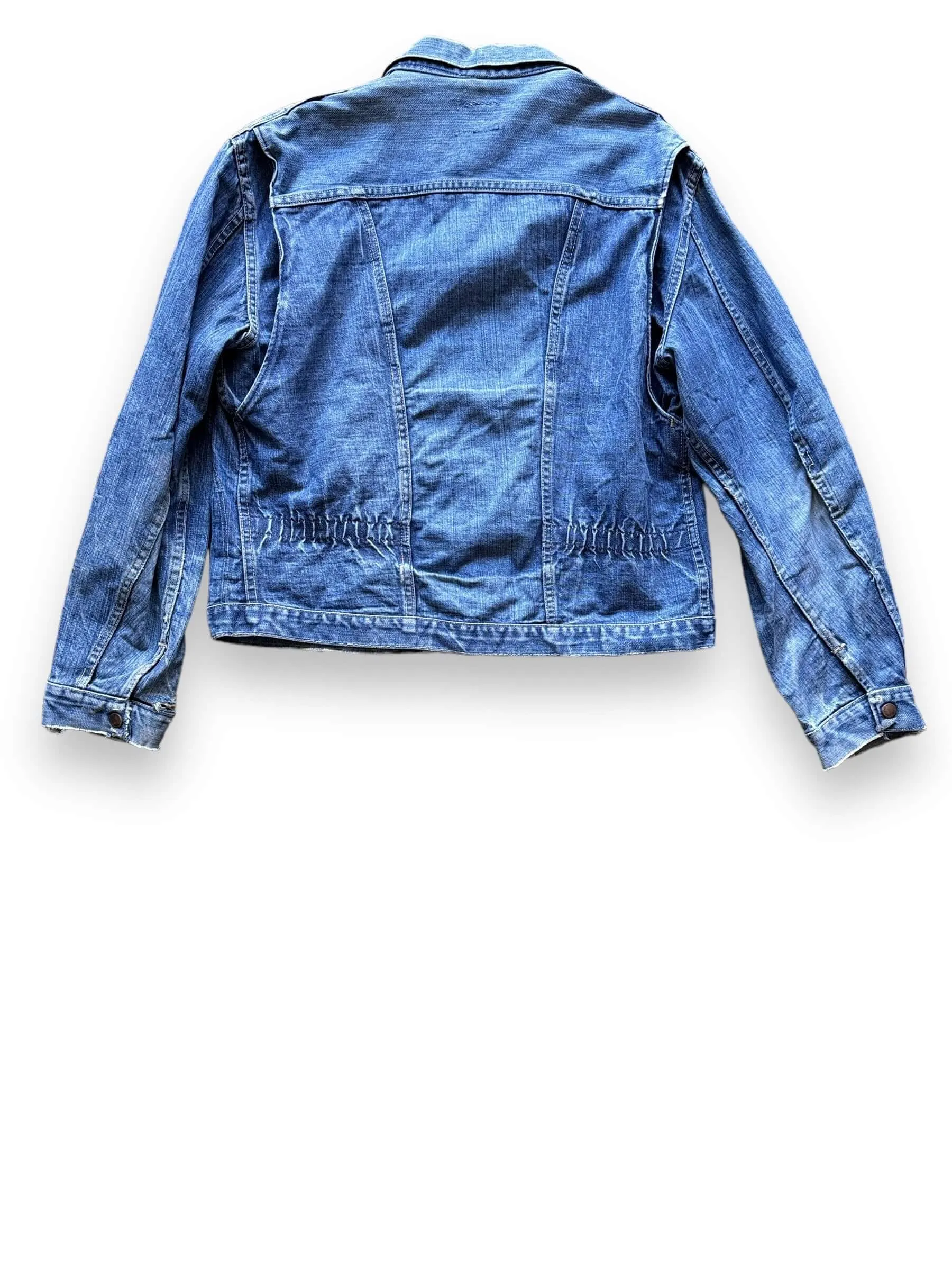 Vintage Wrangler Blue Bell MJZ Denim Jacket SZ 46