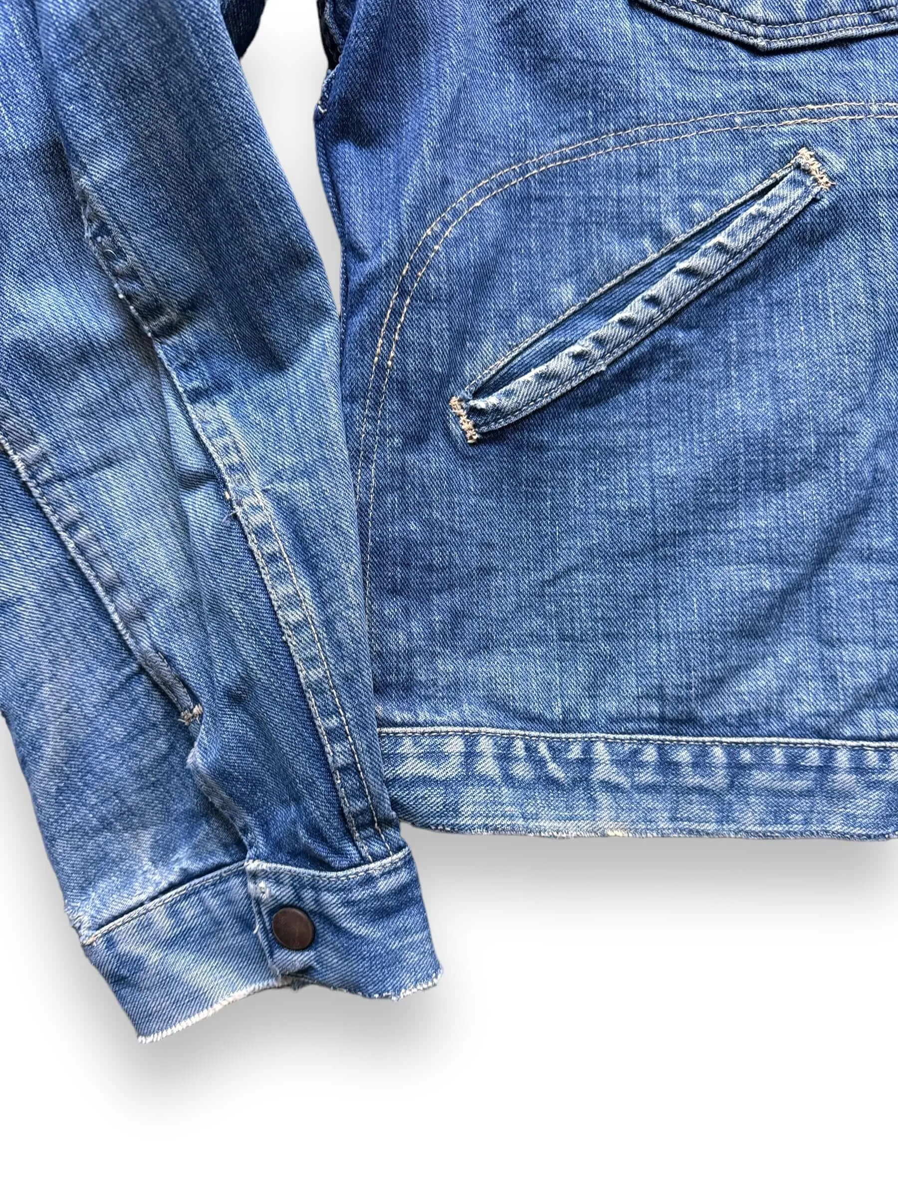 Vintage Wrangler Blue Bell MJZ Denim Jacket SZ 46