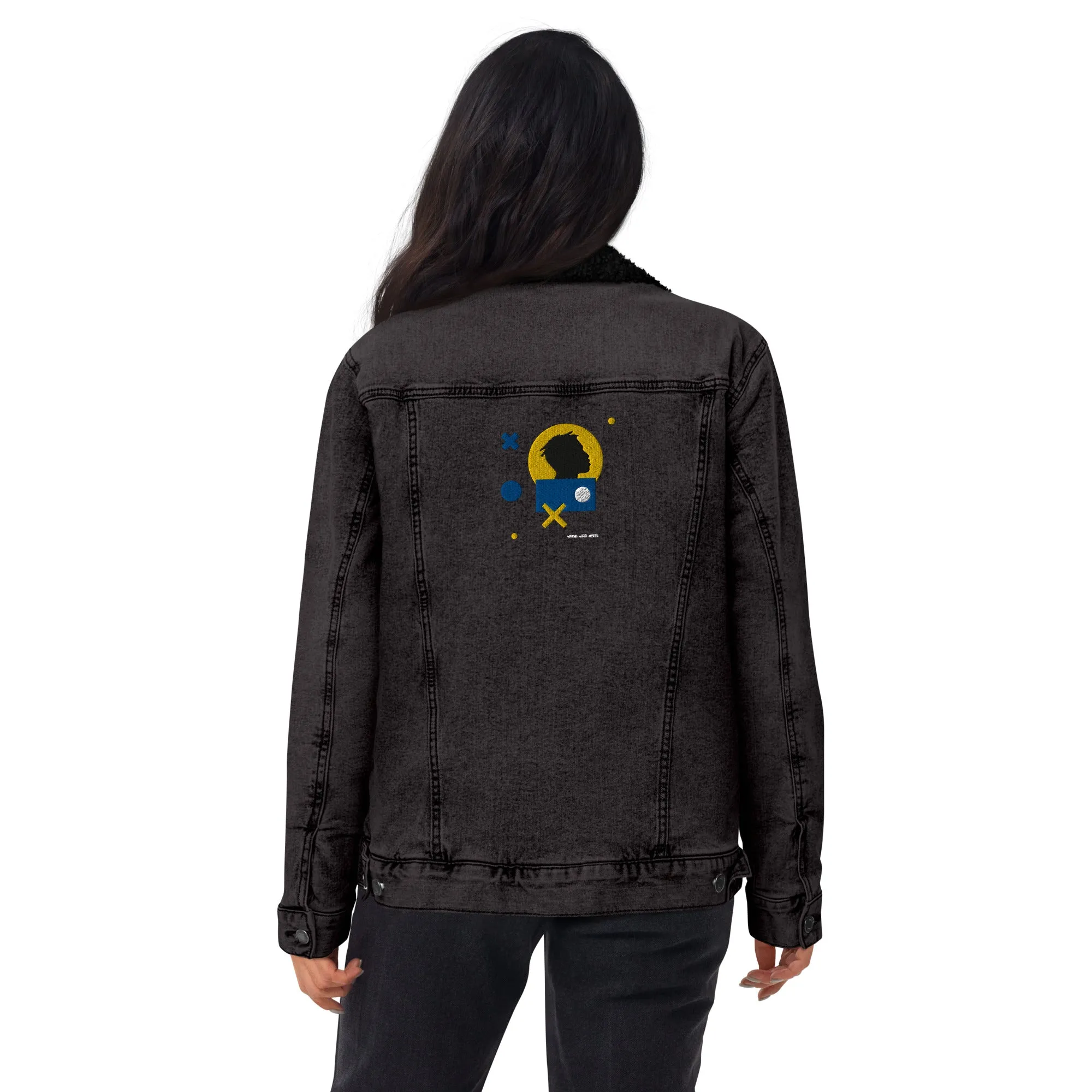 VISIONARY Unisex Denim Sherpa Jacket