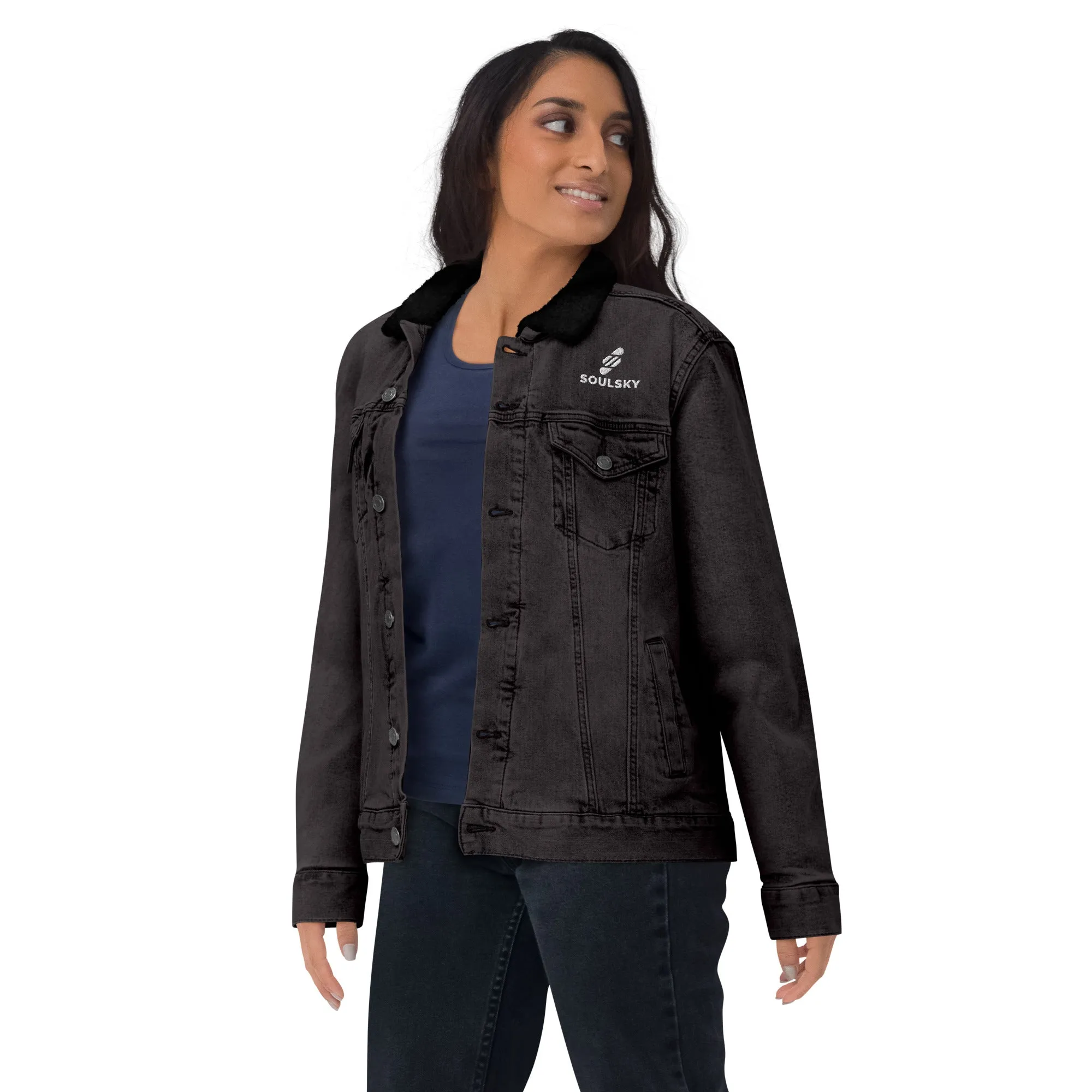 VISIONARY Unisex Denim Sherpa Jacket