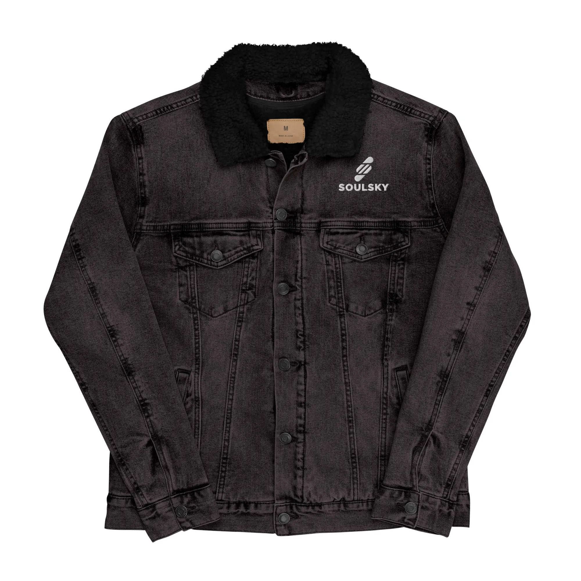 VISIONARY Unisex Denim Sherpa Jacket