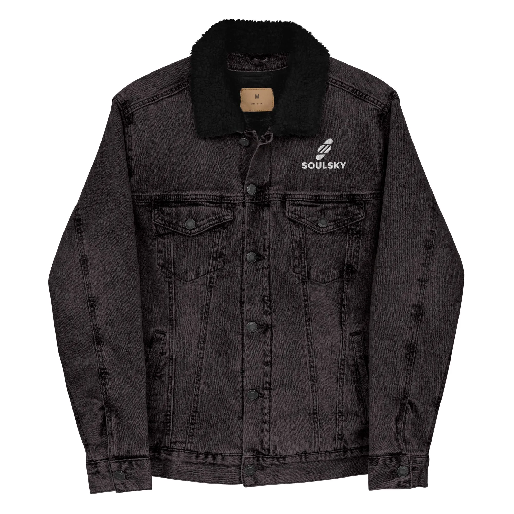 VISIONARY Unisex Denim Sherpa Jacket