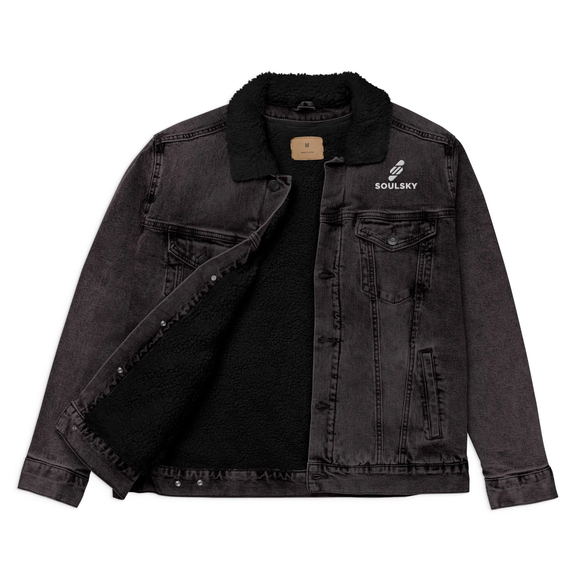 VISIONARY Unisex Denim Sherpa Jacket
