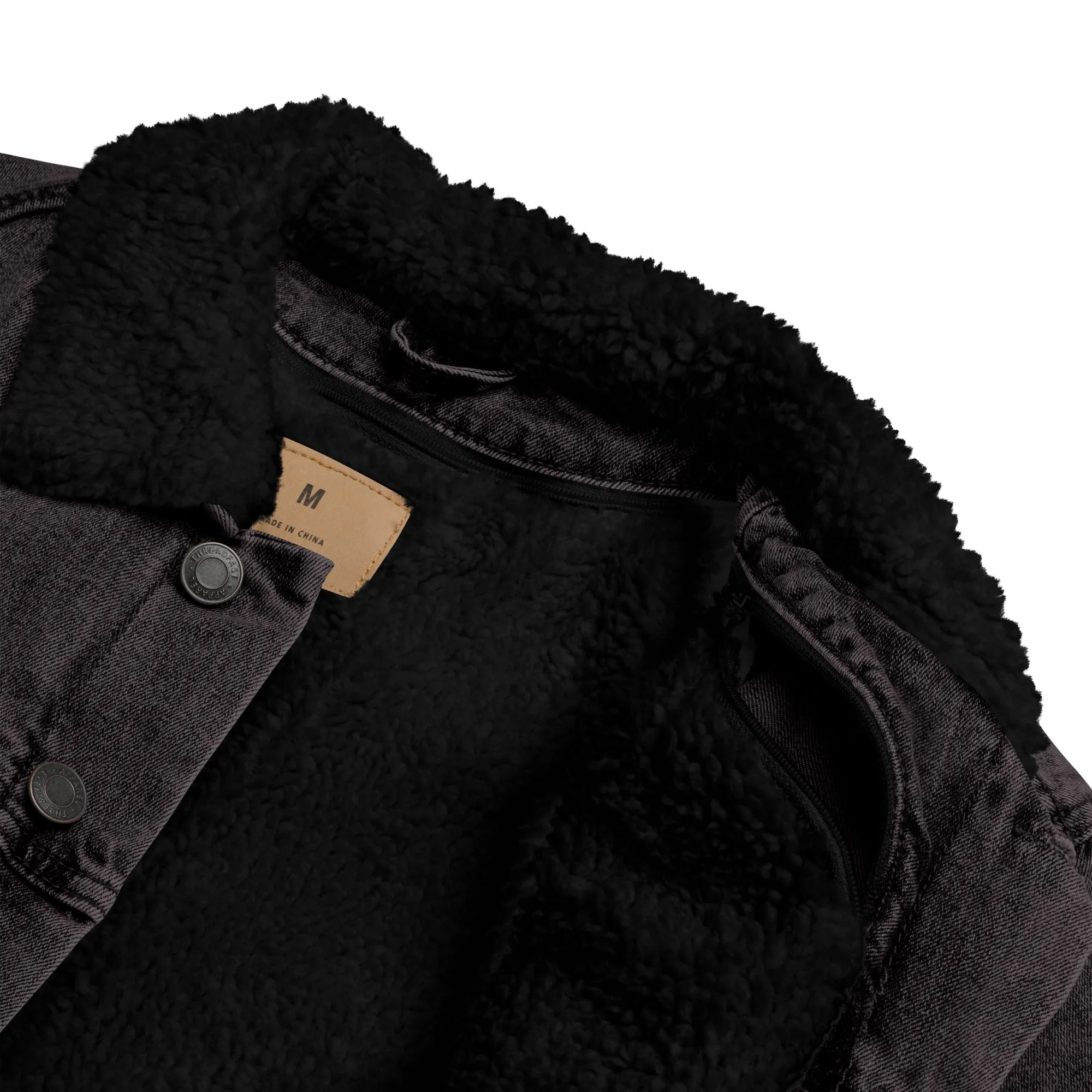 VISIONARY Unisex Denim Sherpa Jacket