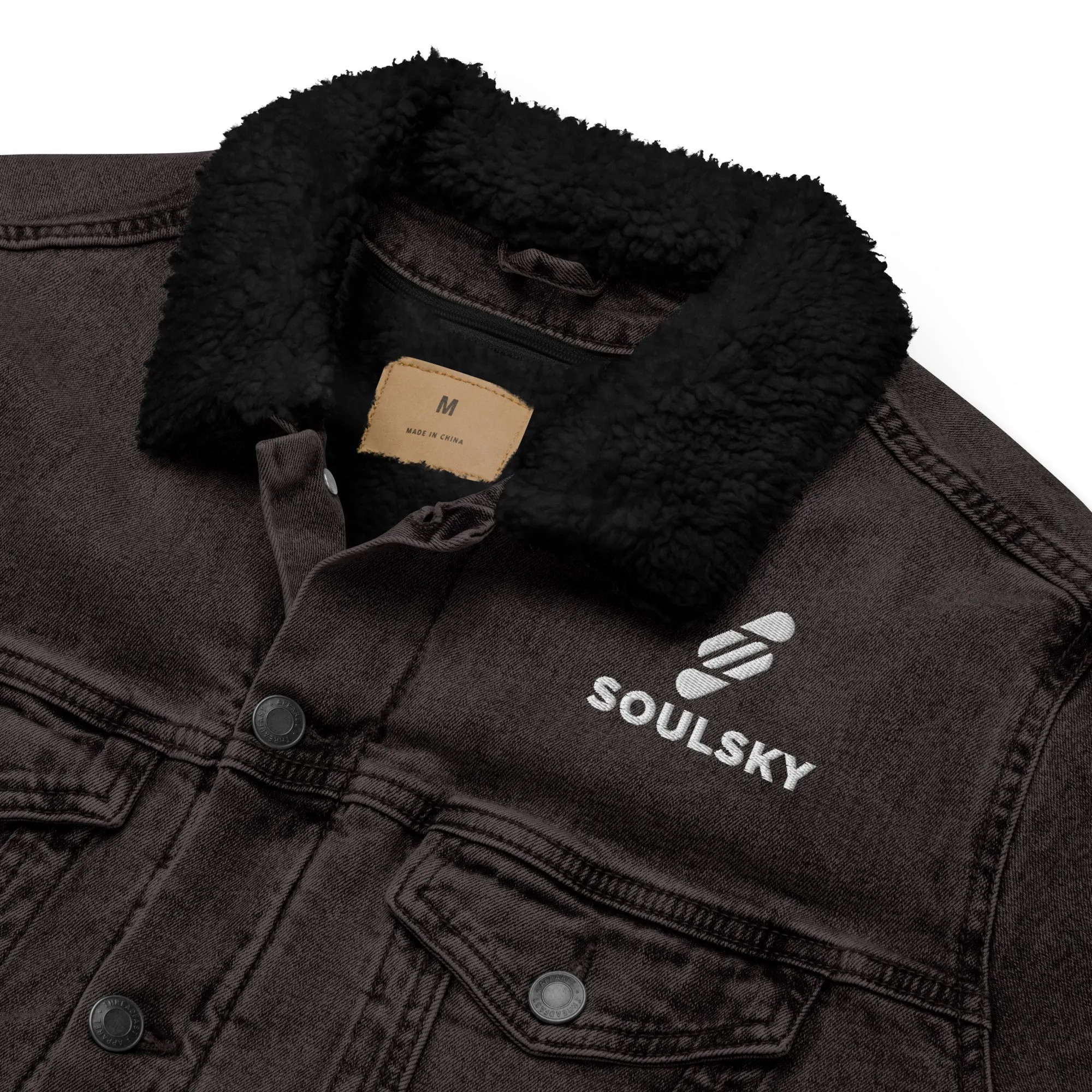 VISIONARY Unisex Denim Sherpa Jacket