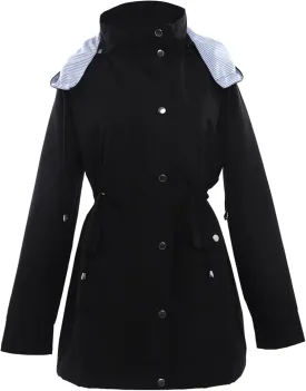 Women's Double Breasted Long Trench Coat 2024 Windproof Classic Lapel Windbreaker Jackets Stylish Loose Overcoat Outerwear
