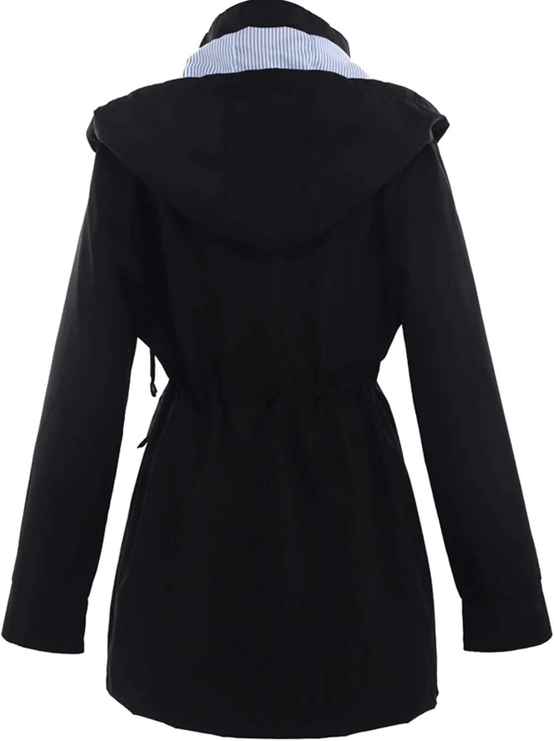 Women's Double Breasted Long Trench Coat 2024 Windproof Classic Lapel Windbreaker Jackets Stylish Loose Overcoat Outerwear